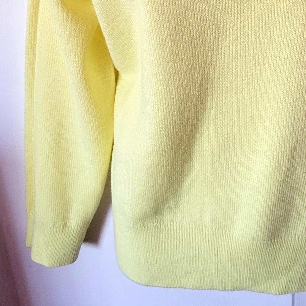 Banana Republic Crewneck Sweater Yellow Size Large - Picture 4 of 5